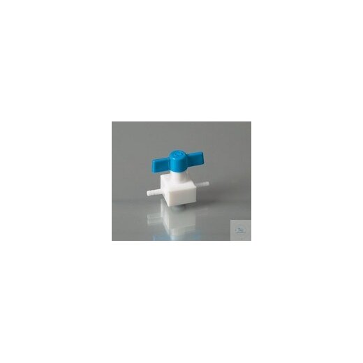 PTFE valve, two-way, Ø 6.8 mm, NW 3mm, autoclav.