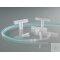 T-tube connector, PP, for Ø 13-15mm, cylindrical