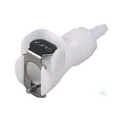 CPC Kupplung, PP, Mutter., m.Ventil, Tülle Ø...