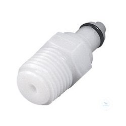 CPC coupling, POM, male, without valve, 1/8 NPT