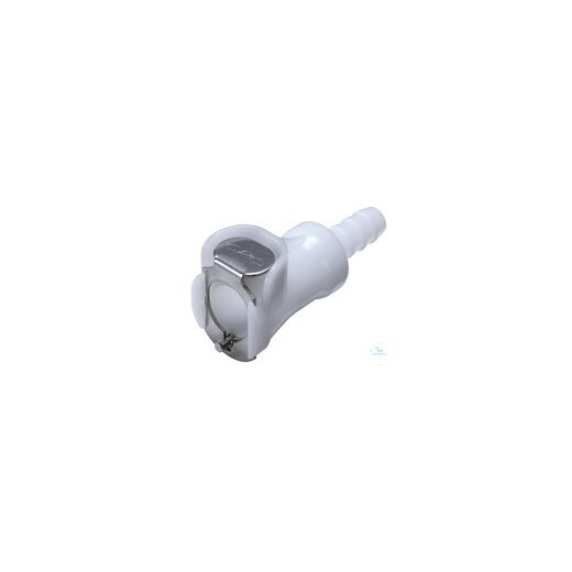 CPC Coupling, POM, female, with valve, grommet Ø 9,5 mm