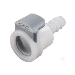 CPC coupling, POM, nut, without valve, grommet Ø6,4mm