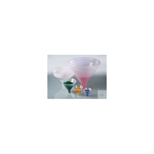 Powder funnel, PP, outer Ø 150 mm, outlet Ø 28mm