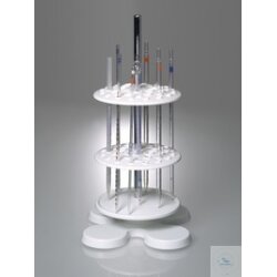 Pipette stand, rotatable, with 40 positions