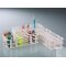 Reagenzglasgestell, PP, weiß, f. 24 Gl. bis Ø 25mm