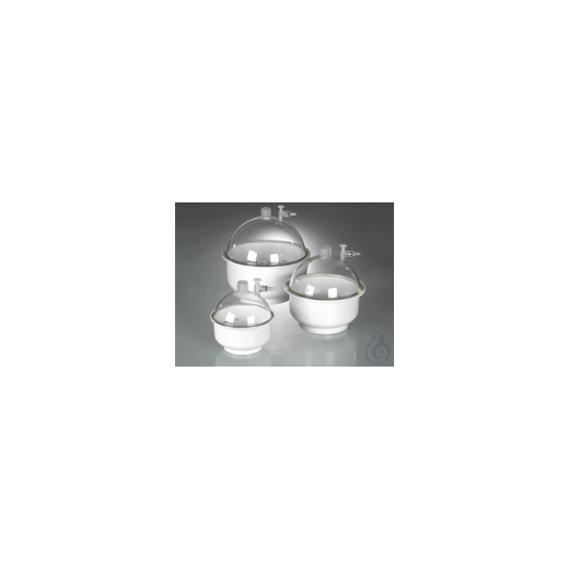 Exsikkator, Innen- x Außen-Ø 250x285mm, Höhe 300mm