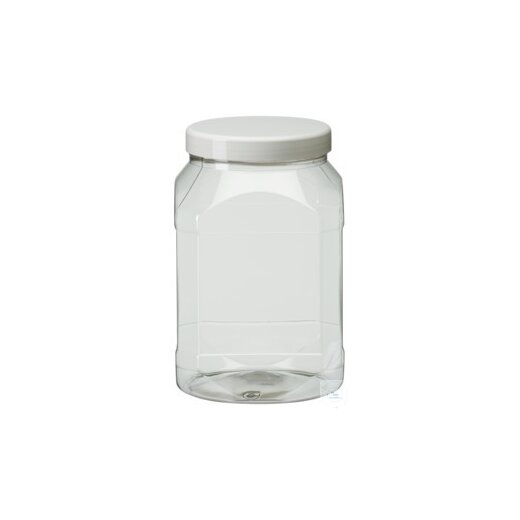 PWG2000 behroplast PET-Weithalsdosen glasklar, m.Verschluss, 2000 ml (Pck 10
