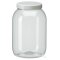 PWG2500 behroplast PET-Weithalsdosen glasklar, m.Verschluss, 2500 ml (Pck 10