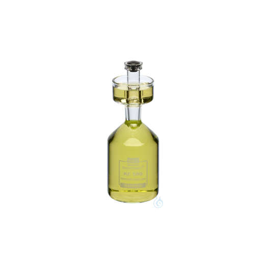 KF100/60 behrotest Karlsruher Flasche 100 ml, mit Stopfen Griffl&auml;nge Stopfen 6