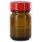 RB50GT behrotest Glasflasche braun 50 ml, mit Verschluss und Tefloneinlage, vo