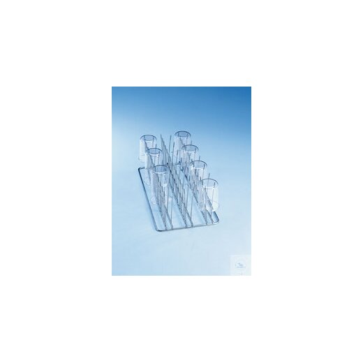 E 111 Einsatz 1/2 für 8 Bechergläser 600-1000 ml, Komponenten zur Beladung fü