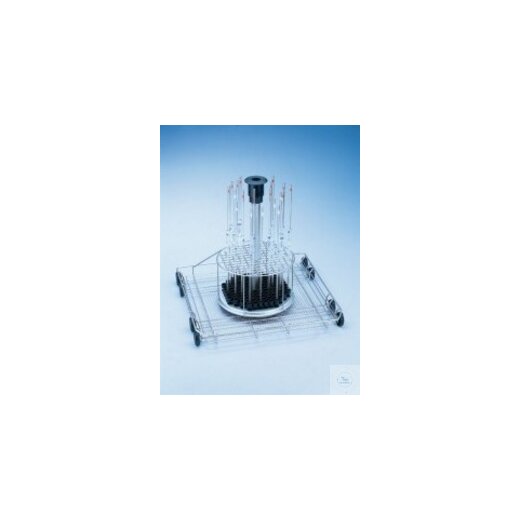 E 408 Injektorwagen TA für 96 Pipetten bis 450 mm, Komponenten zur Beladung für