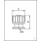 Überdruck-Schutzventil OPV 16 offen, Typ OPV 16 DN...KF, A 31 mm, B 32 mm