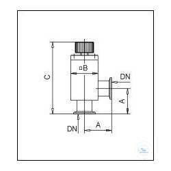 HV-Eckventil VA 40 HSE mit Gewindespindel, Typ VA 40 HSE...