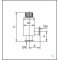 HV-Eckventil VA 40 HSE mit Gewindespindel, Typ VA 40 HSE DN...KF, A