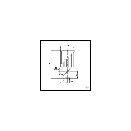HV angle valve VA 25 ME electromagnetic 80-250V 50/60Hz, type VA 25 ME DN...KF, A