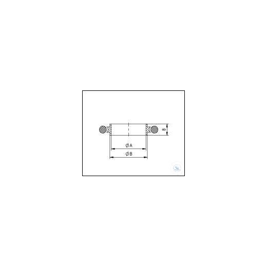 KF internal centring ring stainless steel with Viton O-ring DN 40, type DN 40 KF, A 39 m
