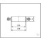 KF internal centring ring stainless steel with Viton O-ring DN 40, type DN 40 KF, A 39 m