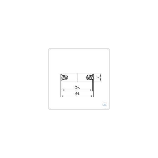 KF-Außenzentrierring Al mit Perbunan-O-Ring DN25 beidseit., Typ DN 2