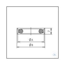 KF external centring ring Al with Perbunan O-ring DN25 on...