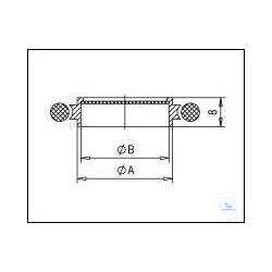 KF-Zentrierring m. Drahtgewebe Edelst. Viton-O-Ring DN...