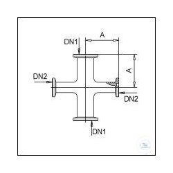 KF reducing cross piece stainless steel DN 25/16, type DN...