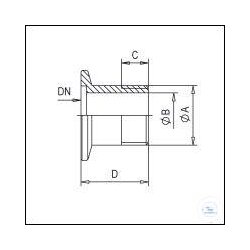 Male Pipe Adapter, Stainless Steel, DN 25 - G1, Type DN...