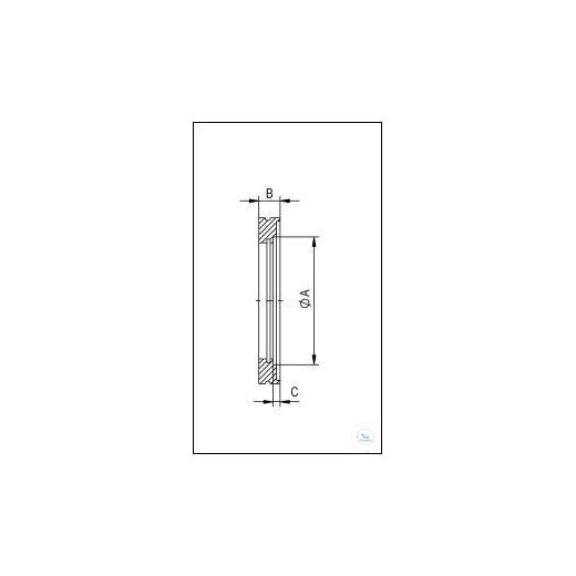 ISO-K welding flange stainless steel DN 200, type DN 200 ISO-K, A 219 mm, B 12 mm, C