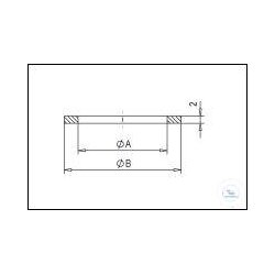 CF-OFHC-Cu gaskets DN 250 copper, type DN 250 CF, A 254.0...
