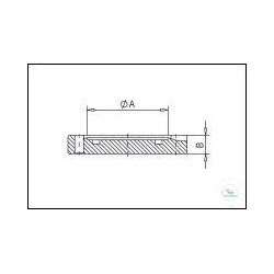 CF blind flange fixed stainless steel DN 63, type DN 63...