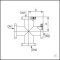 CF cross piece stainless steel 4-fold DN 250, type DN 250 CF, A 225 mm,