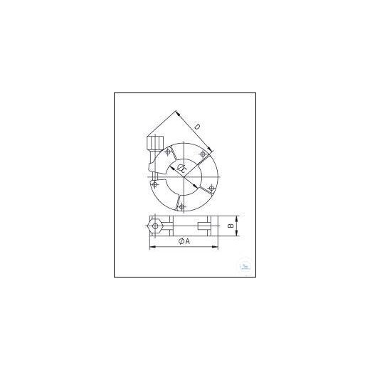 KF-Spannkette Aluminium DN 10/16, Typ DN 10/16 KF, A 52 mm, B 16 mm, C / D 23 /