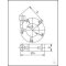 KF-Spannkette Aluminium DN 10/16, Typ DN 10/16 KF, A 52 mm, B 16 mm, C / D 23 /