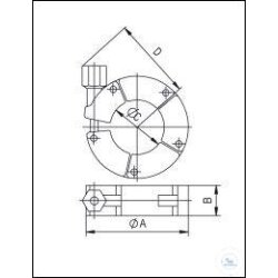 KF tension chain aluminium DN 40, type DN 40 KF, A 78 mm,...