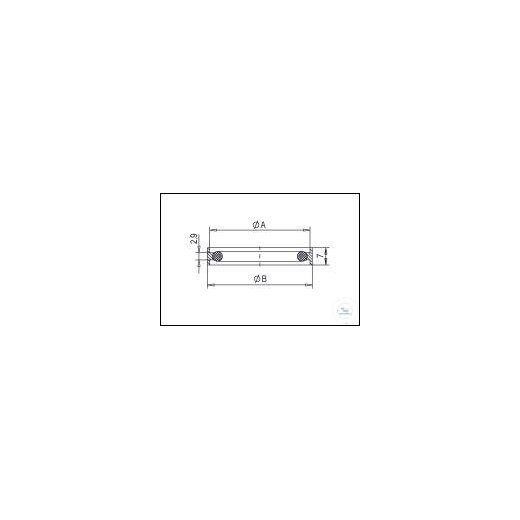 KF centring ring stainless steel with O-ring glass-metal DN 40, type DN 40 KF, A 55.2