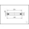 KF centring ring stainless steel with O-ring glass-metal DN 40, type DN 40 KF, A 55.2