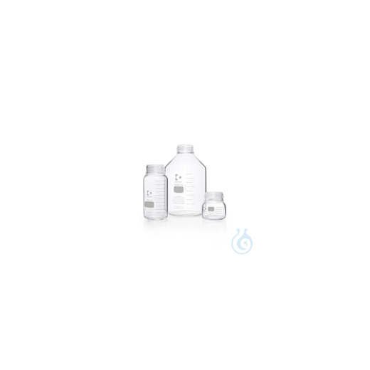 DURAN® GLS 80® Laboratory bottle, wide neck, clear, with GLS 80® thread, graduated