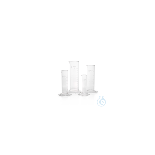 DURAN® SUPER DUTY graduated cylinders, low form, class B, with hexagonal foot