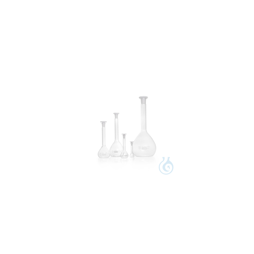 DURAN® volumetric flasks, class A, without certificate of conformity, white pressure bulb
