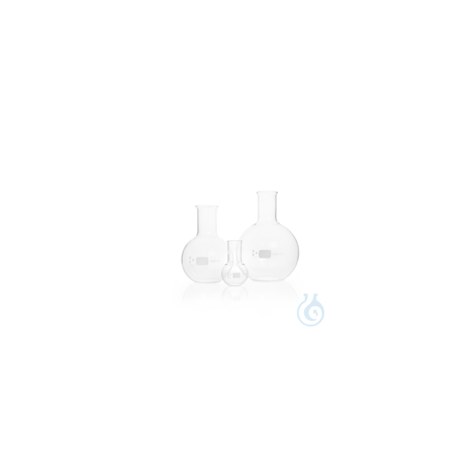 DURAN® Flat bottom flask, wide neck, with flared rim