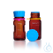 DURAN® YOUTILITY® GL 45 laboratory bottle, amber, with screw cap and spout