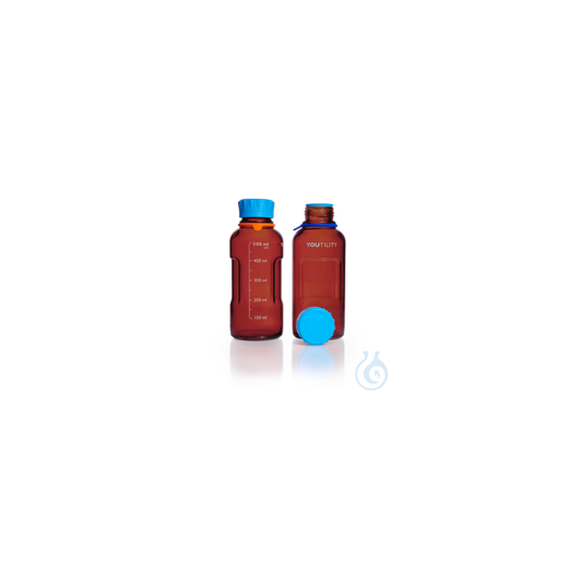 DURAN® YOUTILITY® GL 45 Laborflasche, braun, mit Schraubverschluss und Ausgieß