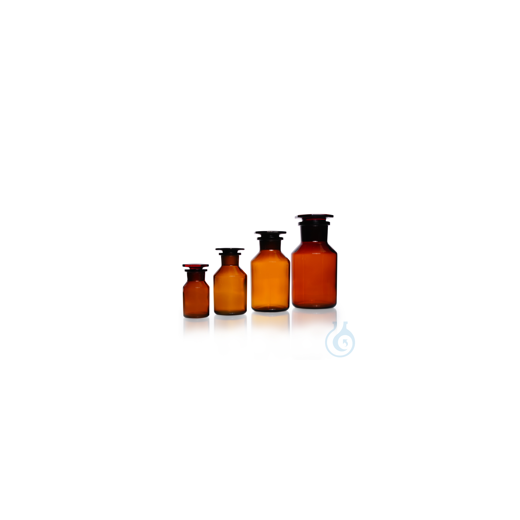 Stand-up bottle, wide neck, soda-lime, brown, USP , USP , EP (3.2.1)