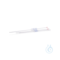 Graduated pipette, soda-lime glass, class AS, blue print,...