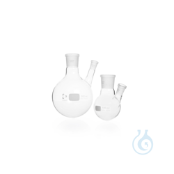 DURAN® Zweihals-Rundkolben, mit NS, Seitenhals...