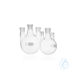 DURAN® Three-neck round bottom flasks, with NS,...