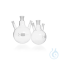 DURAN® Three-neck round bottom flasks, with NS, slanted side necks