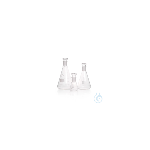 DURAN® Iodine volumetric flasks, Erlenmeyer shape, with standard ground joint and glass stopper