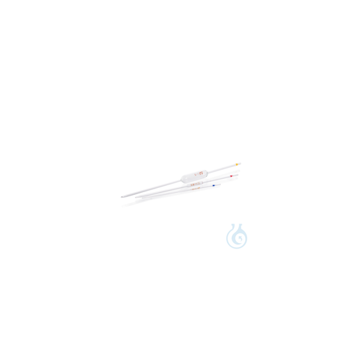 Bulb pipette, of soda-lime glass, class B, brown diffusion pressure