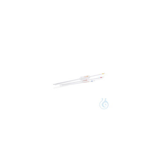 Vollpipette, Kalk-Soda-Glas, Klasse AS, brauner Druck, CoC, Chargenzertifikat